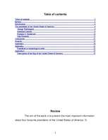 Kutatási anyagok 'Presidents of the United States of America', 2.                