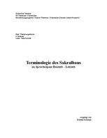 Kutatási anyagok 'Terminologie des Sakralbaus im Sprachenpaar Deutsch - Lettisch', 1.                