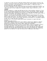 Esszék 'Marketing the Class A (Mercedes)', 6.                