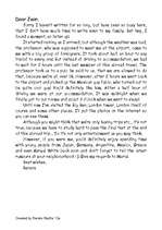 Esszék 'Informal letter', 1.                