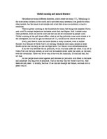 Esszék 'Global Warming and Natural Disasters', 1.                