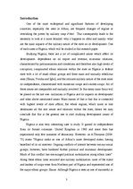 Kutatási anyagok 'Military Nature and Its Implication on the Development of the State. Case of Nig', 3.                