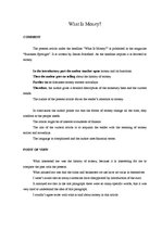 Esszék 'What is Money?', 1.                