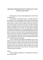 Esszék 'The Ethnic Integration Policy in the Baltic States in the Passed Twenty Years ', 2.                