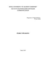 Kutatási anyagok 'Public Speaking', 1.                