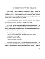 Kutatási anyagok 'Public Speaking', 5.                