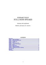 Összefoglalók, jegyzetek 'Eckhart Tolle "Stillness Speaks" - Summary with Supplement', 1.                