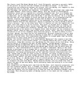 Esszék '$New Money, Old Money, or No Money$ is the title of this essay. Compares Nick an', 1.                