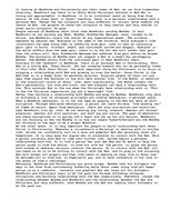 Esszék 'Buddhism and Christianity', 1.                