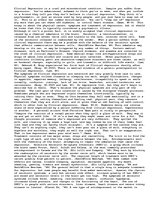 Esszék 'Clinical Depression: a Legitimate Physical Illness', 1.