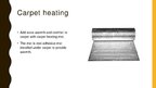 Prezentációk 'Underfloor Heating', 7.                