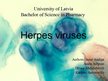 Prezentációk 'Herpes Viruses', 1.                