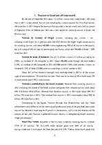 Kutatási anyagok 'The State of Israel. Tourism', 5.                