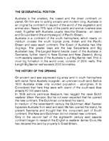 Kutatási anyagok 'Australia', 1.                