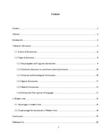 Kutatási anyagok 'Dictionaries and the Modern Time', 2.                