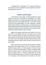 Kutatási anyagok 'Why English is an International Language', 6.                