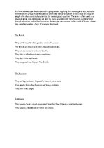 Összefoglalók, jegyzetek 'Nation's Stereotypes', 1.                