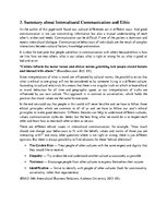 Kutatási anyagok 'Intercultural Communication and Ethic', 14.                