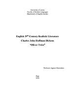 Kutatási anyagok 'Charles John Huffman Dickens "Oliver Twist"', 1.                