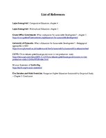 Kutatási anyagok 'Sustainability in Education', 6.                