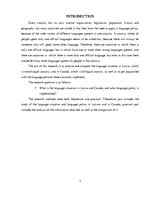 Kutatási anyagok 'Language Situation and Language Policy in Latvia and Canada', 3.                