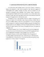 Kutatási anyagok 'Language Situation and Language Policy in Latvia and Canada', 4.                