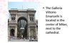 Prezentációk 'The Galleria Vittorio Emanuele II in Milano', 3.                