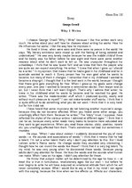 Esszék 'George Orwell "Why I Write"', 1.                