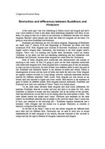 Esszék 'Similarities and Differences Between Buddhism and Hinduism', 1.                