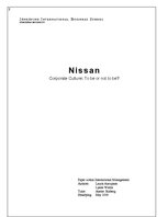 Kutatási anyagok 'Nissan: to Be or not to Be?', 1.                