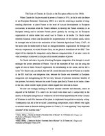 Esszék 'The Role of Charles de Gaulle in the European Affairs in the 1960s', 2.                