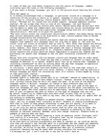 Esszék 'In light of what you know about linguistics and the nature of language, comment ', 1.                