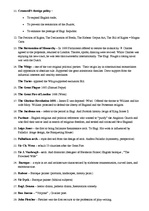 Összefoglalók, jegyzetek 'Summary of the 17th and 18th Centuries in Britain History', 3.                