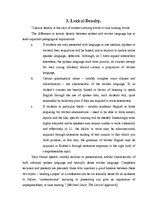 Kutatási anyagok 'Michael Lewis "Lexical Approach". The Nature of Lexis', 7.                