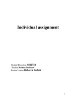 Kutatási anyagok 'Individual Assignment in Organisation and Management', 1.                
