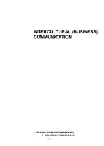 Kutatási anyagok 'Intercultural (Business) Communication', 1.                