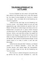Összefoglalók, jegyzetek 'Tourismus produkt in Lettland', 1.                