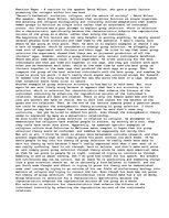 Esszék 'Reaction Paper - A reaction to the speaker David Wilson, who gave a guest lectur', 1.                