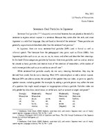 Kutatási anyagok 'Sentence-Final Particles in Japanese', 1.                