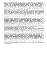 Esszék 'English will always be a global lingua franca', 1.                