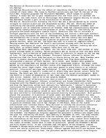 Esszék 'Faliure of Reconstruction', 1.                