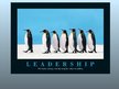 Prezentációk 'Leadership', 1.                