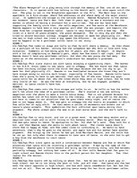 Esszék 'Summary of Glass Menagerie', 1.                