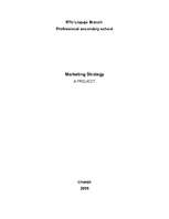 Összefoglalók, jegyzetek 'Marketing Strategy', 1.                