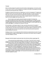 Esszék 'The Media', 1.                