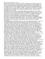 Esszék 'Agriculture and Development.', 1.                