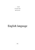 Kutatási anyagok 'English Language', 1.                