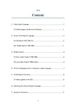 Kutatási anyagok 'English Language', 2.                