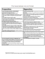 Összefoglalók, jegyzetek 'Men are Finished', 1.                