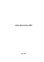 Kutatási anyagok 'Africa Distorted by AIDS', 1.                
